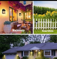 Sun-Powered Wall Light Outdoor with Motion Sensor – Waterproof Exterior LED Sconce Lamp, Auto Charging Security Light for Porch, Patio, Garden, Pathway & Yard Lighting