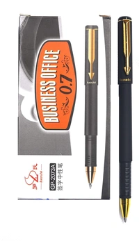 luoshi Golden Trim and Matte Black Roller Smooth Gel Pen 0.7 mm 