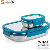 Stainless Steel Lunch Box | Tiffin Box for School & Work | Airtight Leak-Proof Lunch Box for Office | 1000 ml (Sea Green)