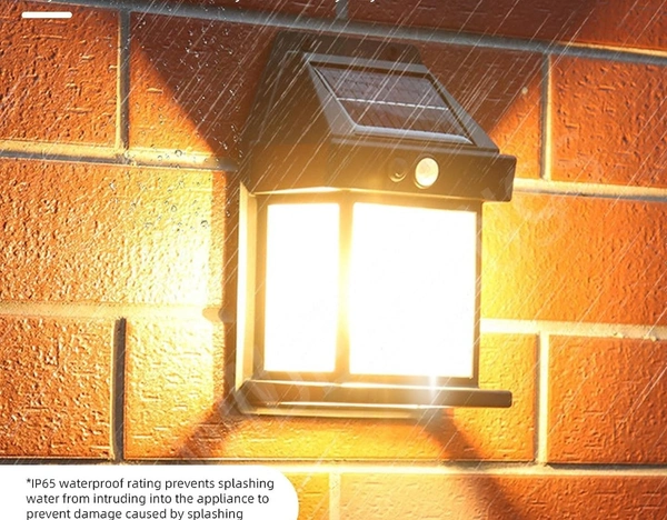 Sun-Powered Wall Light Outdoor with Motion Sensor – Waterproof Exterior LED Sconce Lamp, Auto Charging Security Light for Porch, Patio, Garden, Pathway & Yard Lighting