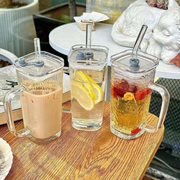 Glass Tumbler with Handle
