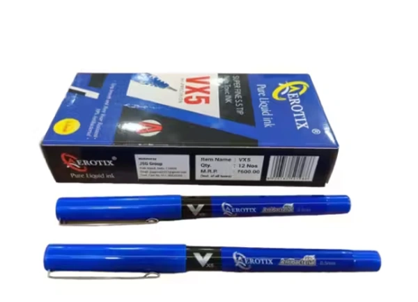 Aerotix Hi-Techpoint VX5 0.5mm Extra Fine Point Pure Liquid Ball Pen