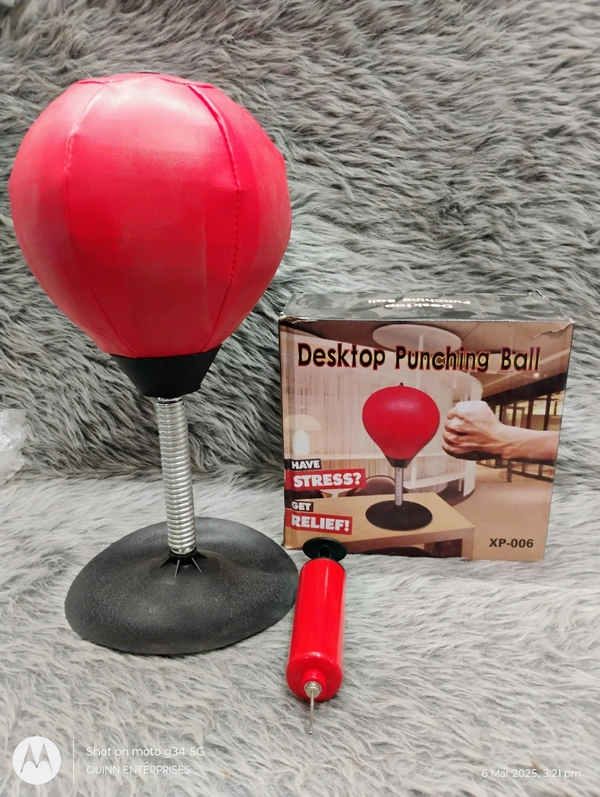 Desktop Punching Bag | Stress Buster Desktop Punching Bag - Suctions to Your Desk, Heavy Duty Stress Relief Ball