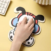 Cute Cartoon Mouse Pad with Wrist Support, Ergonomic Memory Foam Mouse Mat for Kids & Adults, Comfortable Wrist Rest Mousepad for Laptop, Office, Gaming & Study Desk (1 Pc)