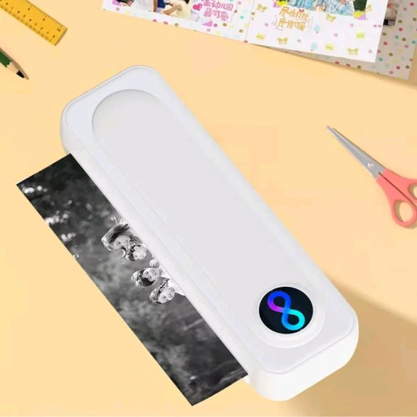 Portable Thermal Wireless Printers for Travel, Inkless Bluetooth Printer Support for 8.5"x11" US Letter & A4 Thermal Paper Compatible with iOS, Android & Laptop for Tattoo,Office
