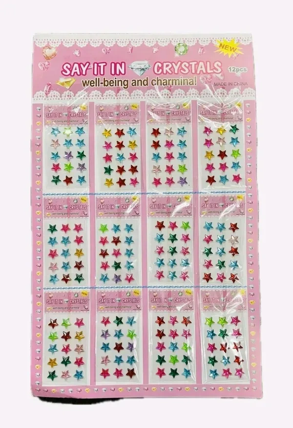 Stone Chart Bindi Star Multi Sticker (12pc)