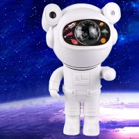 Astronaut Starry Projector Night Light with Bluetooth Speaker – Galaxy Lamp with Remote & Timer for Bedroom & Home Decor