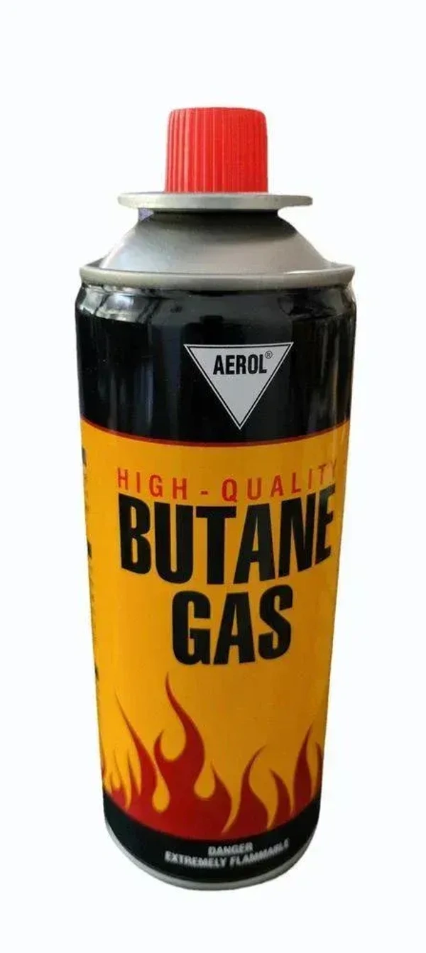 250g Pure Butane Gas Cartridges for Camping Stove, Portable High Pressure Refill Fuel for Welding Torch, Fogging Machine & Lighters, Non-Freeze Canister