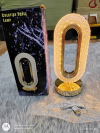 Oval Crystal Table Lamp Touch Control LED Light with 3 Levels Brightness Rechargeable Lamp Room Decor Night Light for Bedroom