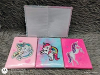 Unicorn Fur Diary Cute Fur Notebook Personal Diary for Kids Kanya Pujan Gift Unicorn Design A5 Ruled For Kids-Light Diary