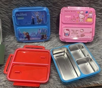 559 Steel Lnch Box 3 compartment SUS304