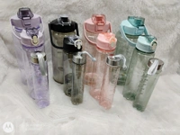 3-in-1 Transparent Water Bottle Set (2000ML, 900ML, 300ML) with Motivational Time Markers, Leakproof & Gym Bottles, Fitness, Travel (3 Pics Transparent Water Bottle Multicolor, 1)