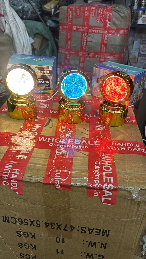Rotating 3D Crystal Ball LED Night Lamps