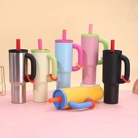 Stylish Double Wall Travel Bottle | Insulated BPA Free Tumbler Cup with Straw | Leak Proof Hot & Cold Reusable Mug (Multicolour)