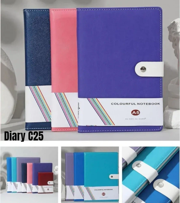 a5 Diary with Button Lock 