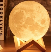 3D Moon Lamp 7 Colour 15 Cm Changeable