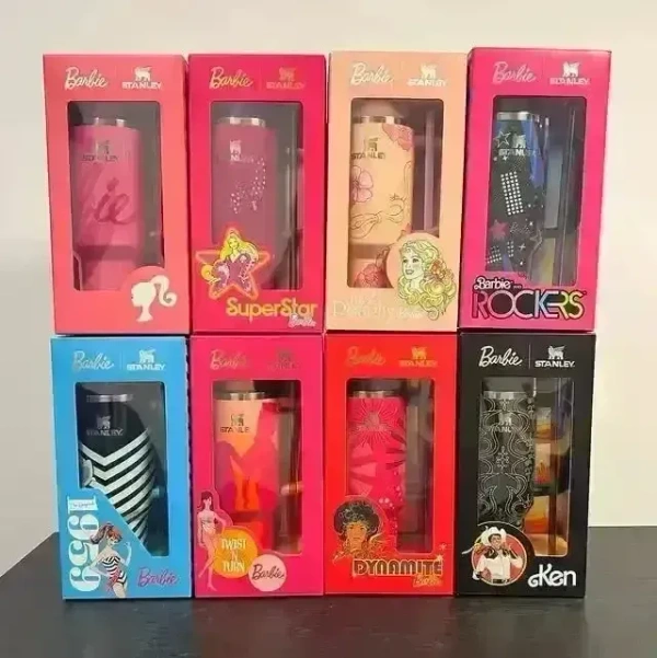 The Barbie x Stanley ’80s Rockers Quencher