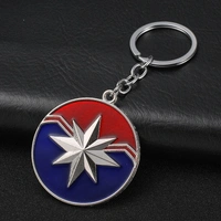Captain America Shield Keychain Marvel Super Hero Captain America Pendant Key Chain Ring Holder