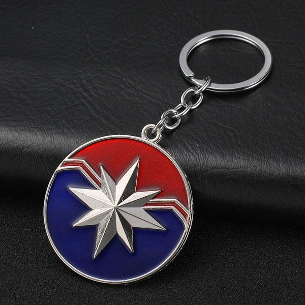 Captain America Shield Keychain Marvel Super Hero Captain America Pendant Key Chain Ring Holder