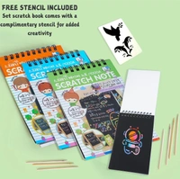 Birthday Return Gifts for Kids Scratch Book Set, Fun and Creative Return Gifts for Kids Party, Magic Books for 3-12 Years