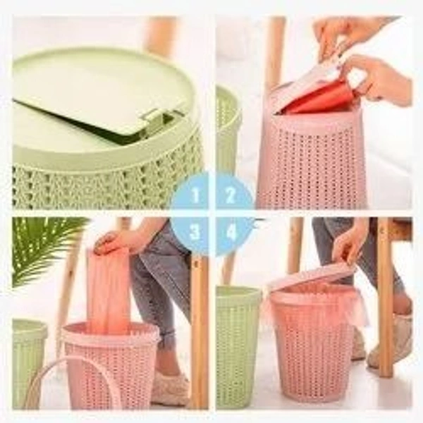 Plastic Automatic Bag Changing Rubbishbin