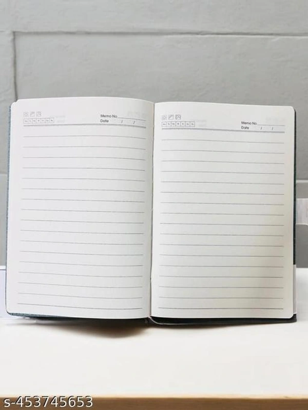 A5 size 15 cm dairy | Rulled paper with date and memo | 100gsm white paper