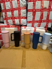 Steel Lid Coffee Tumbler with Lid and Straw 1200ml Coffee Mug Stainless Steel Vacuum Insulated Tumbler for Drinking, Juice, Water 40oz Mug for Travel Gym Office