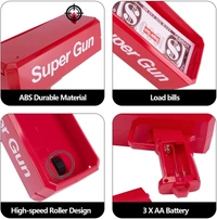 Supreme Gun - Make It Rain Cash Cannon Money Gun for Wedding and Parties with Fake Money (Red)