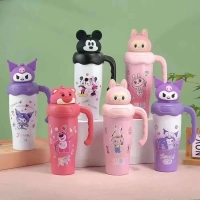 Tumbler head character labubu/mickey/kuromi/stitch stainless 304 800ml LB140