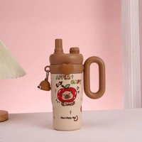 Hot & Cold Rainbow Sip Tumbler with Straw and Spout Lid 900 ml