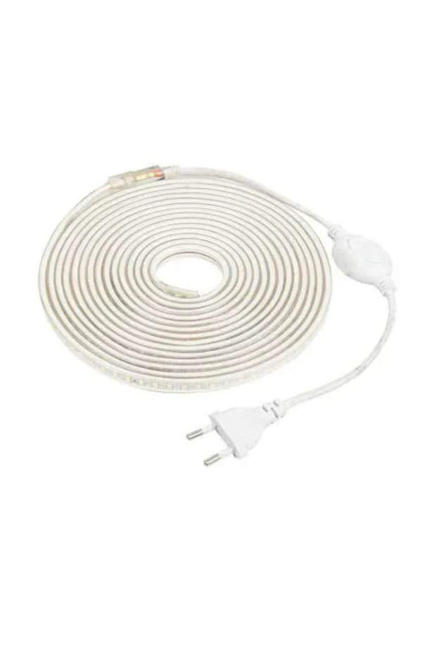 Flexion Plug n Play 5m LED Rope Light 96LED/Meter Strip | Warm White 3000K| Waterproof IP65 Certified Festive Light | 5M - Outdoor Lights for Balcony Decor, Home Decor & Interior Decor