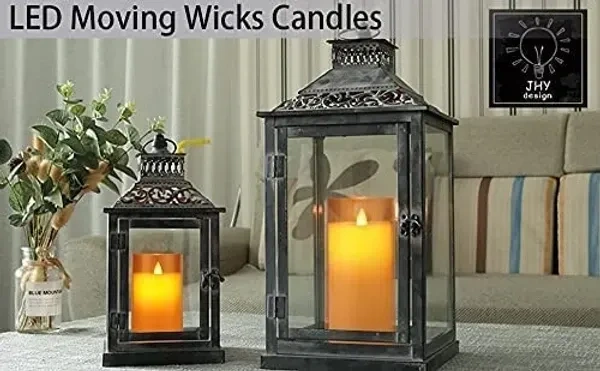 Flameless LED Candles AA Battery Operated 3Pc Set
