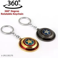 Superhero Marvel Metal Keychain (Rotating Shield 1 Pcs)