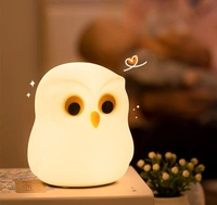 Cute Owl sillicone Night Lamp