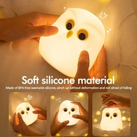 Cute Owl sillicone Night Lamp