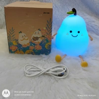  Silicone Pear Night light Lamp 