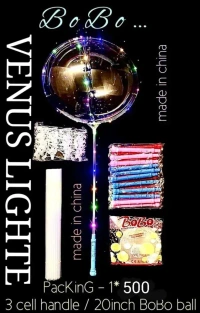 White 3 cell light baloon Neon Balloons Glow In The Dark,Helium Balloons Sets For Party,Birthday,Wedding,Decoration