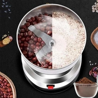 Maxtop Nima Stainless Steel Multifunctional Electric Grinder & Coffee Maker – Mini Spice, Coffee, Masala Grinder for Beans, Nuts, Grains – Compact Household Mixer Grinder (Silver)