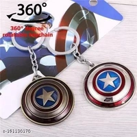 Superhero Marvel Metal Keychain (Rotating Shield 1 Pcs)