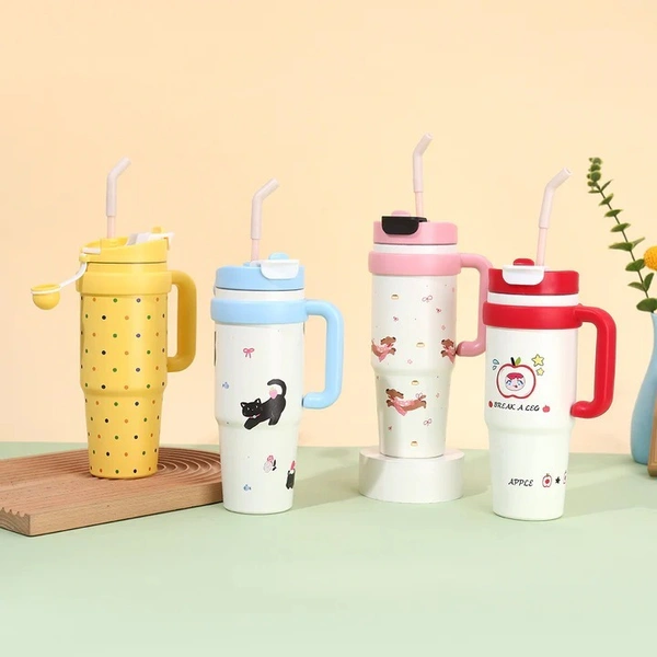 KIDS Vacuum Tumbler Stainless 1000ml Portable Thermos 