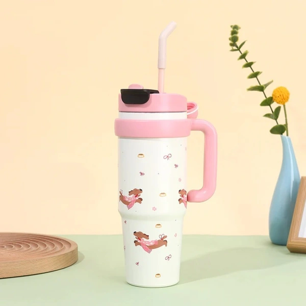 KIDS Vacuum Tumbler Stainless 1000ml Portable Thermos 