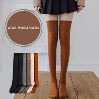 Women Knit Thigh-High Over the Knee Socks Winter Warm Long Pile Wool Stockings