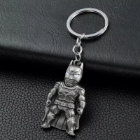 Keychains bATMAN Action Figure Keychain Marvel Collectible Metal Keyrings