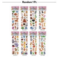 Kids Toys 3D Movie Stickers Puffy Funny Stickers Self Adhesive Stickers