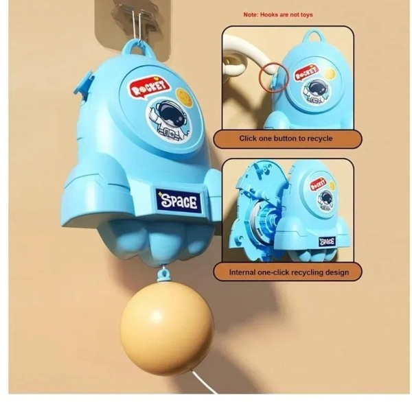 Ping Pong Rope Ball, Adjustable Hanging Table Tennis Trainer, Portable Table Tennis Set with Paddle and Balls for Kids, Indoor Hanging Game, Fun Toy, Adjustable Door Tennis Competition