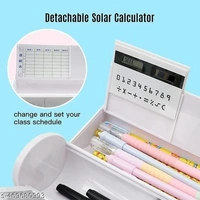 Latest Pencil Box For Girls Kids Multi-Function Pencil Case With Calculator, White Board, Marker & Storage,School Box For Girls Compass Accessories