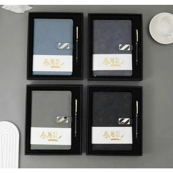 25005 Notebook/Diary with Quote/Name and Customized Branded BALL Pen