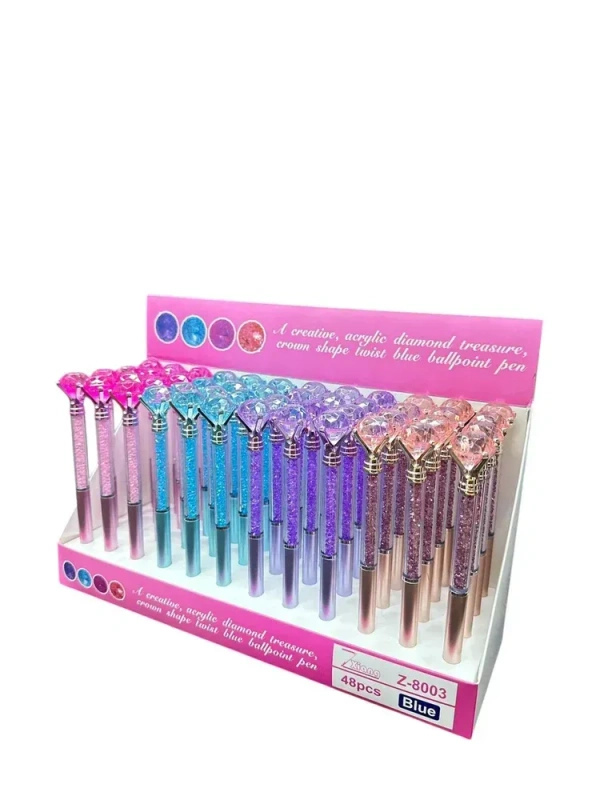 Fancy Crystal Pen Set for Students Gift Multicolor Cute Stationary Easy Writing for All Ages Groups All Gender 