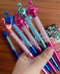 Fancy Crystal Pen Set for Students Gift Multicolor Cute Stationary Easy Writing for All Ages Groups All Gender 