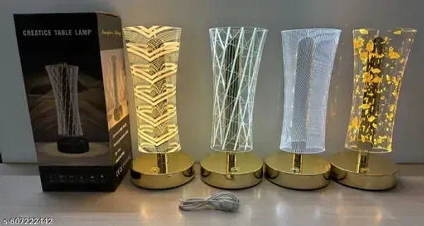 Modern 3D Optical Illusion LED Table Lamp for Home & Office Décor